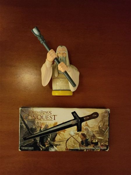  Witch-king Sword Limited Edition apo "Lord of the Rings Conquest" ke bust figoura saruman