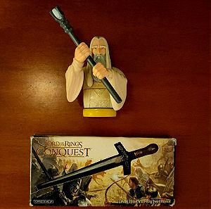Witch-king Sword Limited Edition από "Lord of the Rings Conquest" και bust φιγούρα saruman