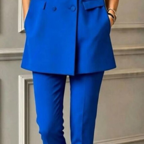 Blue women's fashion set