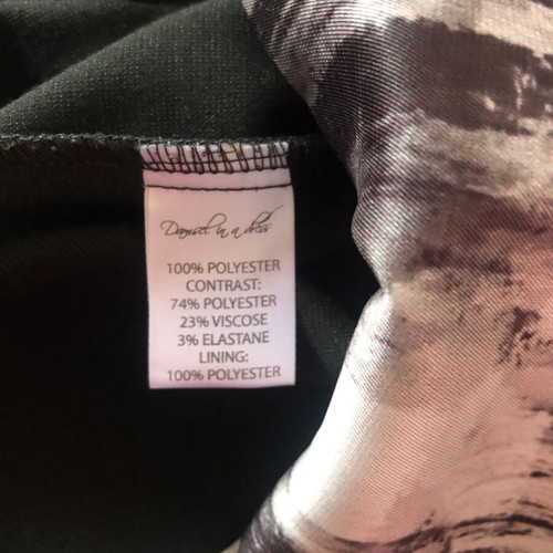Damsel in a dress short-sleeve dress used, black and gray, size L