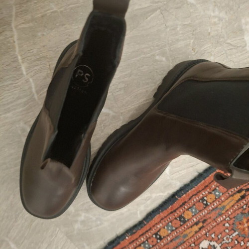PS leather boots brown new, size 40