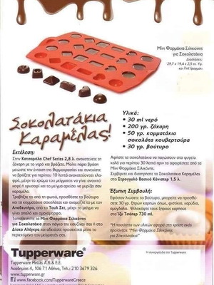 Tupperware Silicone Mold For Chocolates New