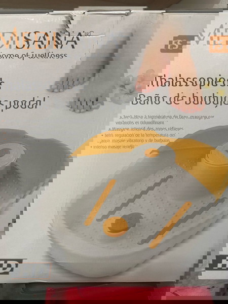 Χαλαρωτικό ποδόλουτρο με λειτουργεία μασάζ 3 σε 1: θέρμανση και διατήρηση νερού, φυσαλίδες, δό