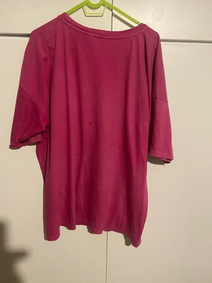 Women’s oversized short-sleeve blouse pink like new