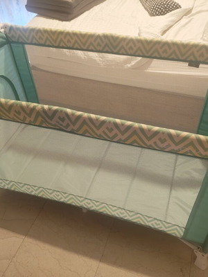 Lorelli playpen and foldable crib mattress, grey brown 118x59x5cm