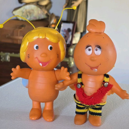 Maya the Bee and Billy collectible figures used, 1980s set