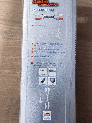 Audio cable new, in packaging