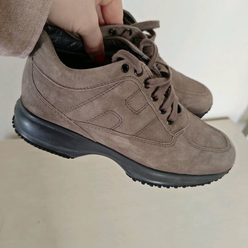 Hogan athletic shoes like new, brown, size 35