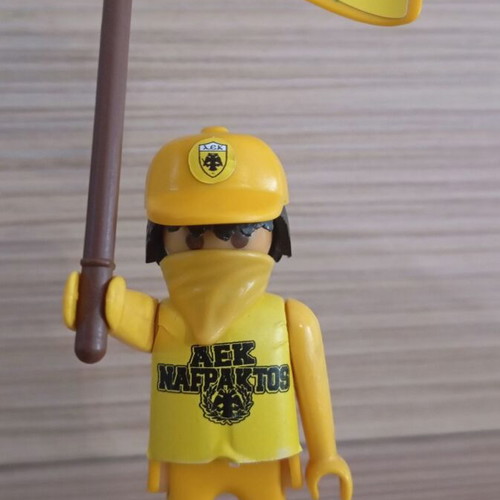 Playmobil AEK Fan Figure like new with team flag