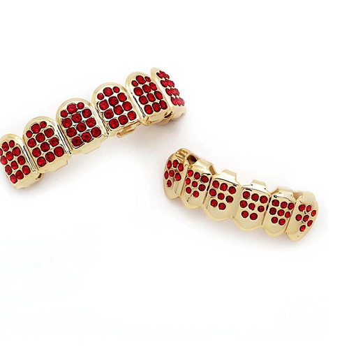 Grillz Red Bling Bling new hip-hop set