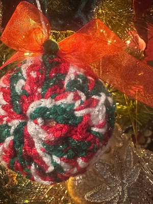 Handmade Christmas ornament set of 6 pieces made to order
