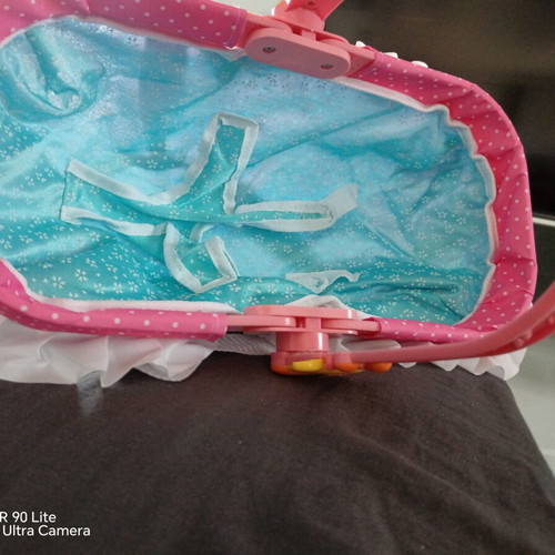 Baby Doll with Carrying Cradle like new