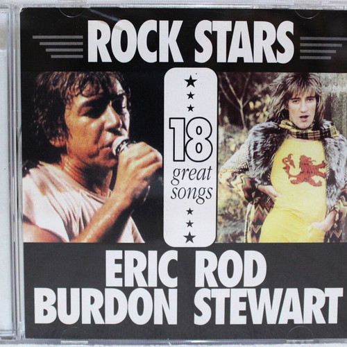 Eric Burdon Rod Stewart Rock Stars CD like new, 18 great songs
