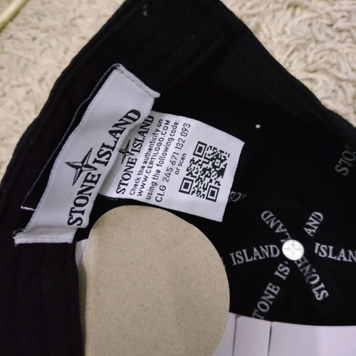 Stone Island cap new, black, one size