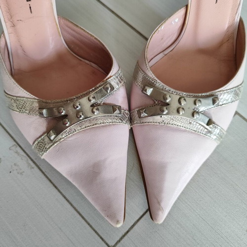 Anelli leather mules size 37 like new, soft pink