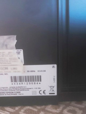 Epson L382 ink tank printer used, needs head and black filter replacement
