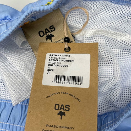 Παιδικό μαγιό OAS μπλε με μοτίβο λεμονιών, καινούργιο, μέγεθος 8