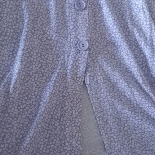 Maxi skirt violet with buttons and front slit like new, size M