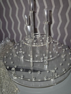 Stand nail art 96 positions new, 3-tier with tips