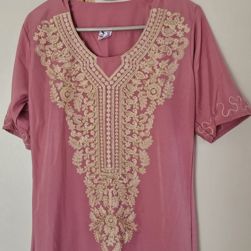 Kaftan cotton pink, new, size L
