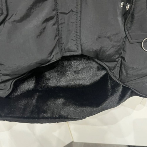 Bsb down jacket asymmetrical like new, black