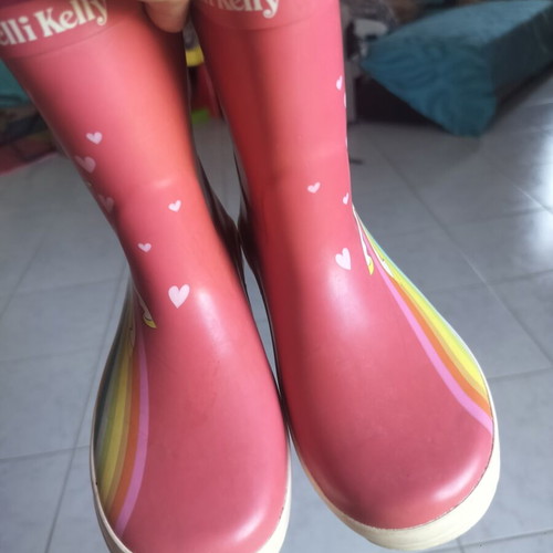 Lelli Kelly rain boots size 31, pink, lightly worn