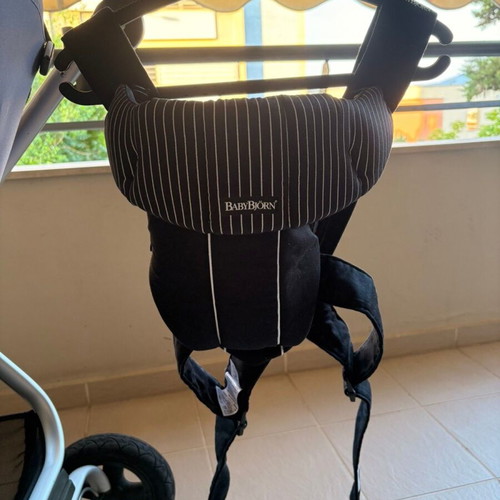 BabyBjörn Original baby carrier Black Pinstripe like new