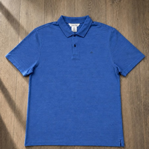 Calvin Klein Polo Shirt, royal blue, size L