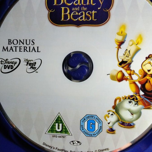 Walt Disney Beauty and the Beast DVD used, dubbed with Greek subtitles