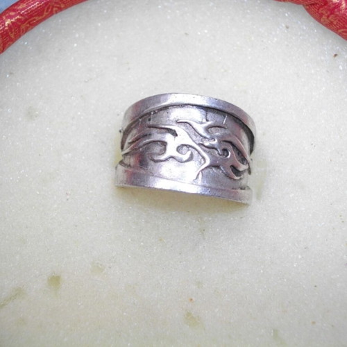 Vintage Russian silver ring 925, Wheat class, used