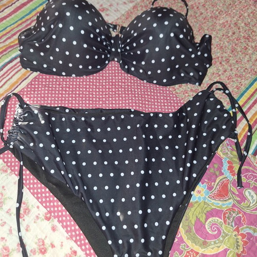 Shein bikini new, black and white, size XXL
