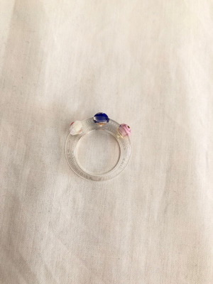 Acrylic ring transparent 80’s like new