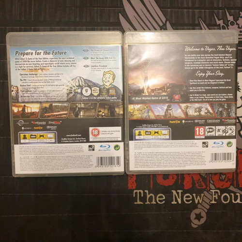 Fallout 3 GOTY and Fallout New Vegas PS3 like new bundle