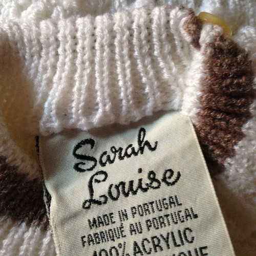 Sarah Louise vintage 90s knitted long-sleeve baby bodysuit