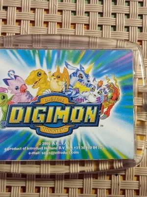 Digimon Adventure acrylic keychain, authentic, 2000