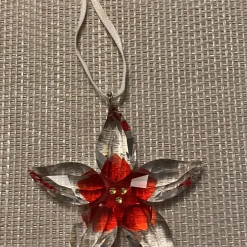 Swarovski Poinsettia Christmas pendant new, with box and certificate