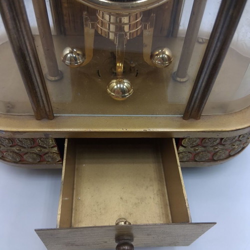 Schmidt vintage mechanical 8-day table clock with music box