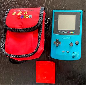 Game Boy Color με παιχνίδι Pokémon και τσαντάκι μεταφοράς