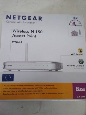Netgear Wireless-N 150 WN604 access point used