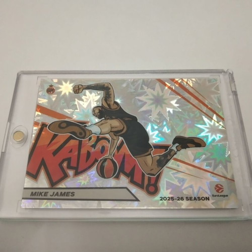 Euroleague Contenders Kaboom Mike James Card in Excellent Condition