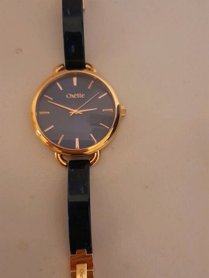 Oxette wristwatch women's blue and gold like new, small size