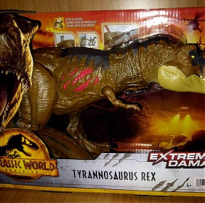 Jurassic World T Rex Extreme Damage Tyrannosaurus Rex φιγούρα Τυρανόσαυρος Ρεξ καινούργιο!