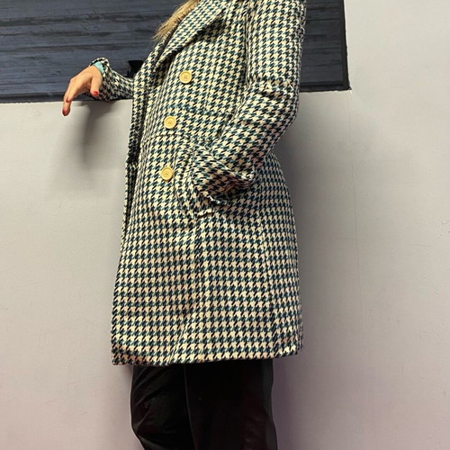 Toi&Moi wool coat like new, blue multicolor