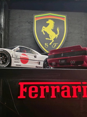Lightbox Ferrari 3D print like new, USB powered, plastic PLA