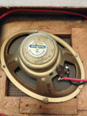 Grundig Vintage Multi-Oktav Speaker used, 1950s, Alnico magnet