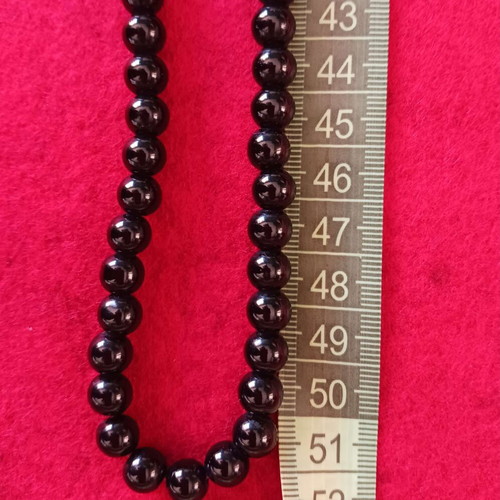 Shiseido necklace new, black, length 50-52 cm