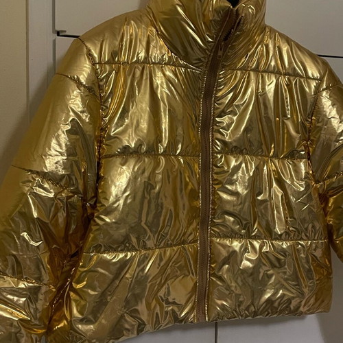 Statement jacket new, gold, oversized XL