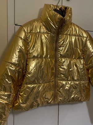 Statement jacket new, gold, oversized XL