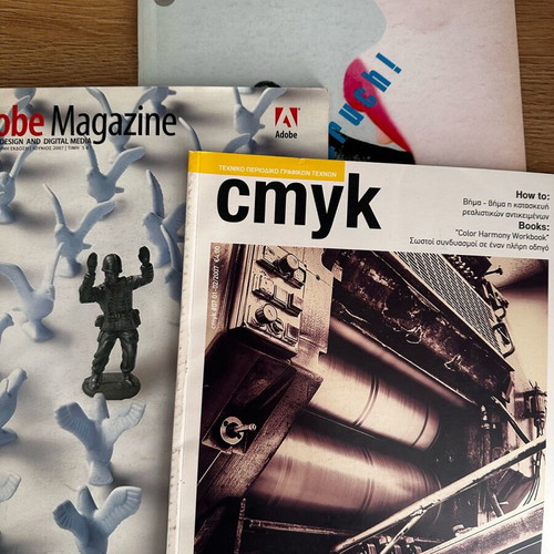 Adobe magazine and CMYK set of 3 magazines like new