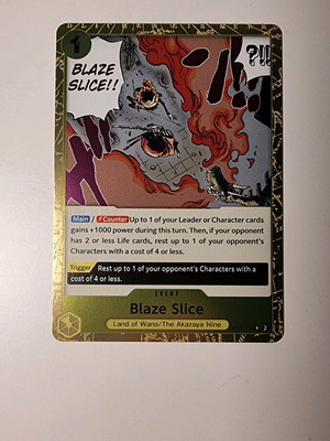 Blaze Slice κάρτα παιχνιδιού One Piece OP07-116 σπάνια